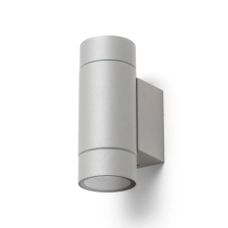 MIZZI NEW II ścienna srebrno-szara 230V LED GU10 2x8W IP65 R13797 Rendl light studio