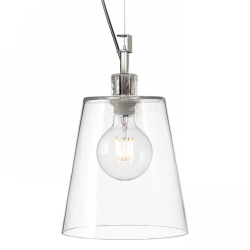 BABU NEW 22 wisząca szkło przezroczyste/chrom 230V LED E27 15W R13826 Rendl light studio