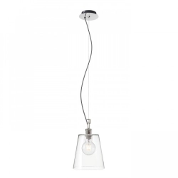 BABU NEW 22 wisząca szkło przezroczyste/chrom 230V LED E27 15W R13826 Rendl light studio