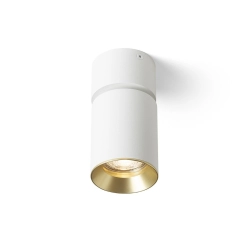 DARIO sufitowa biała mosiądz szczotkowana 230V LED GU10 9W R13867Rendl light studio