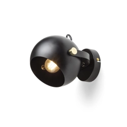 AGNETA natynkowa czarna 230V LED E27 11W R13894 Rendl light studio