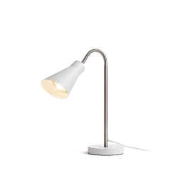 ANIKA stołowa biała matowa nikiel mat 230V LED E27 15W R13905 Rendl light studio