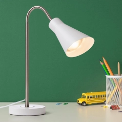 ANIKA stołowa biała matowa nikiel mat 230V LED E27 15W R13905 Rendl light studio