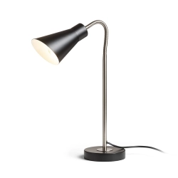 ANIKA stołowa czarna matowa nikiel mat 230V LED E27 15W R13906 Rendl light studio