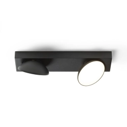 ELISEO II natynkowa czarna 230V LED 2x5W 3000K R13917 Rendl light studio