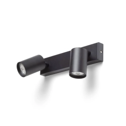 DUDE II natynkowa czarna 230V LED GU10 2x9W R13923 Rendl light studio