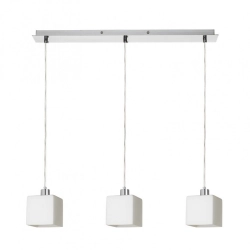 DADOS III 60 wisząca szkło opalowe/chrom 230V LED E27 3x11W R14020 Rendl light studio