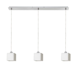 DADOS III 80 wisząca szkło opalowe/chrom 230V LED E27 3x11W R14022 Rendl light studio