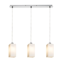LIZ III 60 wisząca szkło opalowe/chrom 230V LED E27 3x15W R14024 Rendl light studio