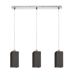 LIZ III 60 wisząca czarna szkło/nikiel mat 230V LED E27 3x15W R14025 Rendl light studio