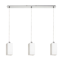 LIZ III 80 wisząca szkło opalowe/nikiel mat 230V LED E27 3x15W R14027 Rendl light studio