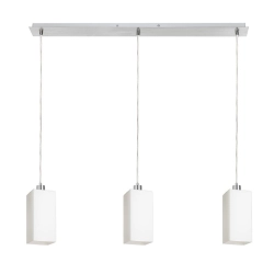 LIZ III 80 wisząca szkło opalowe/chrom 230V LED E27 3x15W R14028 Rendl light studio