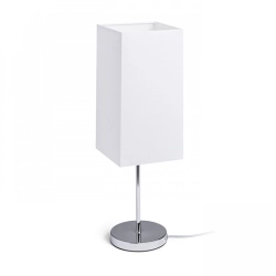 NYC/TEMPO 15/30 stołowa Polycotton biała/chrom 230V LED E27 15W R14063 Rendl light studio