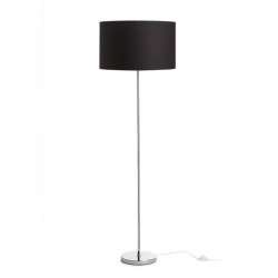 NYC/RON 40/25 podłogowa Polycotton czarna/chrom 230V LED E27 15W R14084 Rendl light studio