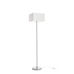 NYC/TEMPO 30/19 podłogowa Polycotton biała/chrom 230V LED E27 15W R14085 Rendl light studio