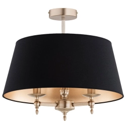 Lampa sufitowa ROKSANA ZŁOTA-CZARNA 3xE14 62482 ALFA