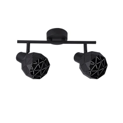 kinkiecik.pl Lampa sufitowa czarna REUS 2 LP-8069/2WS BK LIGHT PRESTIGE