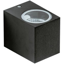 Kinkiet Rimini 1 Square (black) AZ4267 GU10 1x Max 35W IP54 METAL AZZARDO