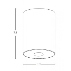 S113 LED SURFACE 7W MOUNTED DOWNLIGHT I 3000K IP54 Zambelis Lights