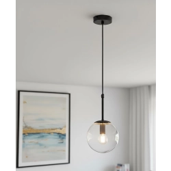 Lampa wisząca SEBIA 1xE14 czarna 28741 ALFA