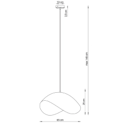Lampa wisząca SONA złoty 41099 Sigma