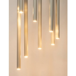 Lampa wisząca SOPEL 8 koło szary beż 41464 Sigma