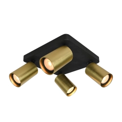 Plafon Nesto SPL-23436-4S-BK-BRSS Italux