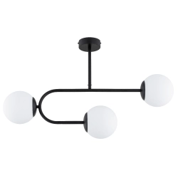 Lampa wisząca STELLAR CZARNA BIAŁA 3xE14 62527 ALFA
