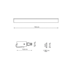 kinkiecik.pl Szynoprzewód 1F 1,5m biały LP-571/150CM WH Light Prestige