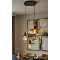 Lampa wisząca Savana 3xE27 czarna 62633 ALFA