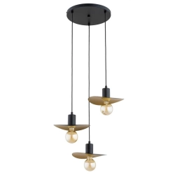 Lampa wisząca Savana 3xE27 czarna 62633 ALFA