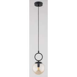 Lampa wisząca Sitro 1xE14 czarna-bursztyn 61470 ALFA