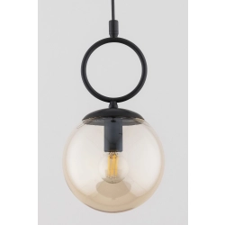 Lampa wisząca Sitro 1xE14 czarna-bursztyn 61470 ALFA