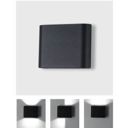 Kinkiet Svala AZ5856 LED 6W 3000-4000K IP54 ciemny szary AZZARDO