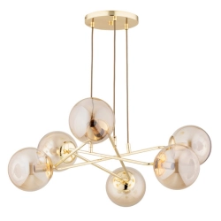 Lampa wisząca TRISTAN ZŁOTA 6xE14 63248 ALFA