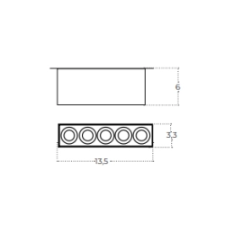 Plafon Tetris AZ6280 10W CCT DIMM czarny AZZARDO