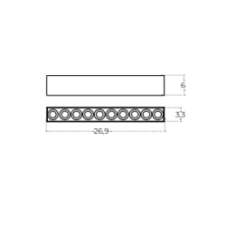 Plafon Tetris AZ6282 20W CCT DIMM czarny AZZARDO