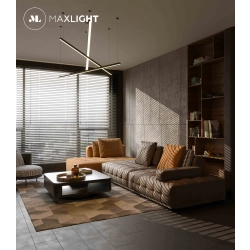 Trio P0311D lampa wisząca ściemnialna czarna MAXLIGHT