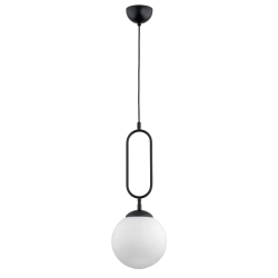 Lampa wisząca VAVIL CZARNO-BIAŁA 1xE27 20cm 61233 ALFA