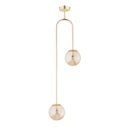 Lampa sufitowa VECTOR ZŁOTA 2xE14 62449 ALFA