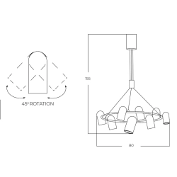 Lampa wisząca VIVI AZ5731 AZZARDO