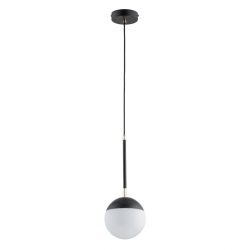 Lampa wisząca VOLDA REX CZARNO-BIAŁA 1xE14 15cm 61244 ALFA