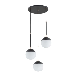 Lampa wisząca VOLDA REX CZARNO-BIAŁA 3xE14 44cm 62334 ALFA