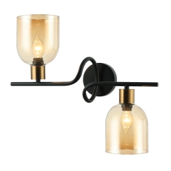 Kinkiet Servio WL-66892-2A-BK-AMB ITALUX - zdjęcie produktu