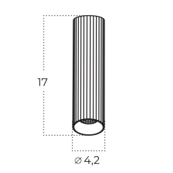 Plafon Wiking AZ5971 LED 10W CCT SWITCH 3000-6000K tuba biała AZZARDO