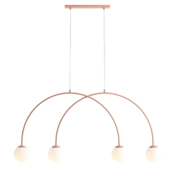 LAMPA WISZĄCA UNA 4 CORAL S 1116L11_S Aldex - zdjęcie produktu