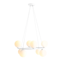 LAMPA WISZĄCA KRONE 8 BIAŁY 1085P ALDEX - zdjęcie dodatkowe 1