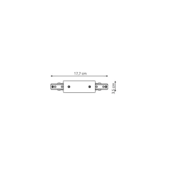 kinkiecik.pl Zasilanie centralne do szynoprzewodów 1F czarne LP-555-S-BK Light Prestige