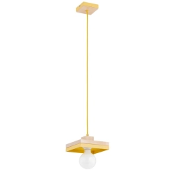 Lampa wisząca MIKO 1xE27 Żółta 61591 ALFA