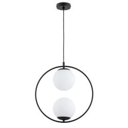 Lampa wisząca ADINO Czarna 2xE14 62437 ALFA